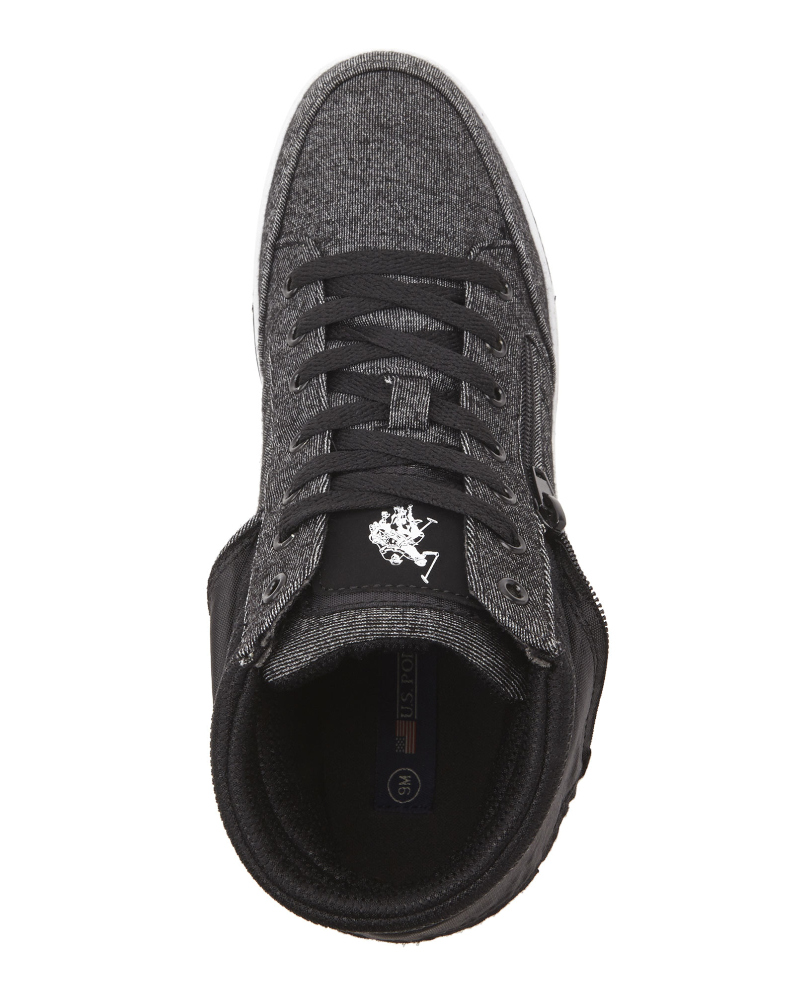 black polo high top shoes