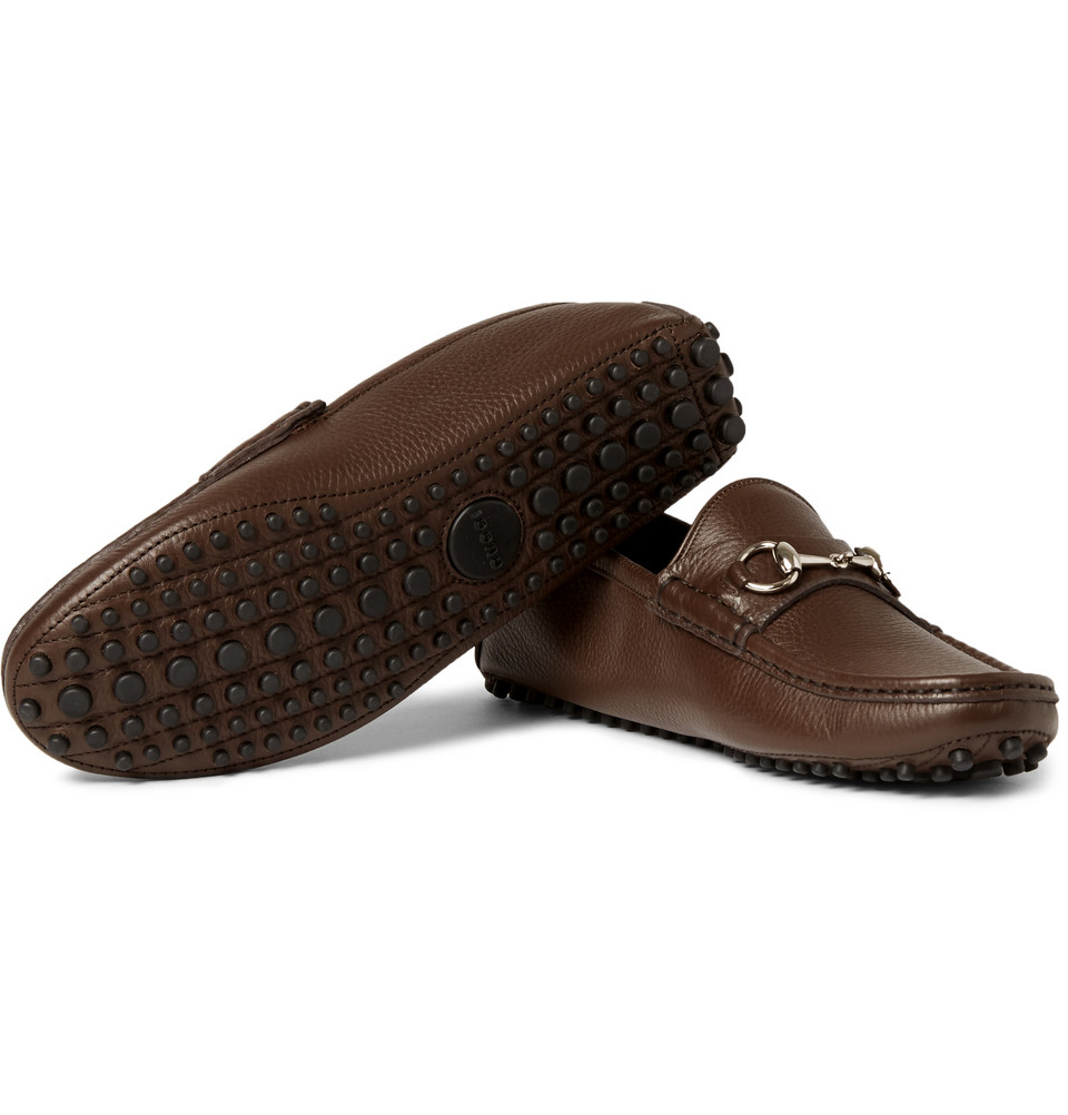 gucci drivers brown