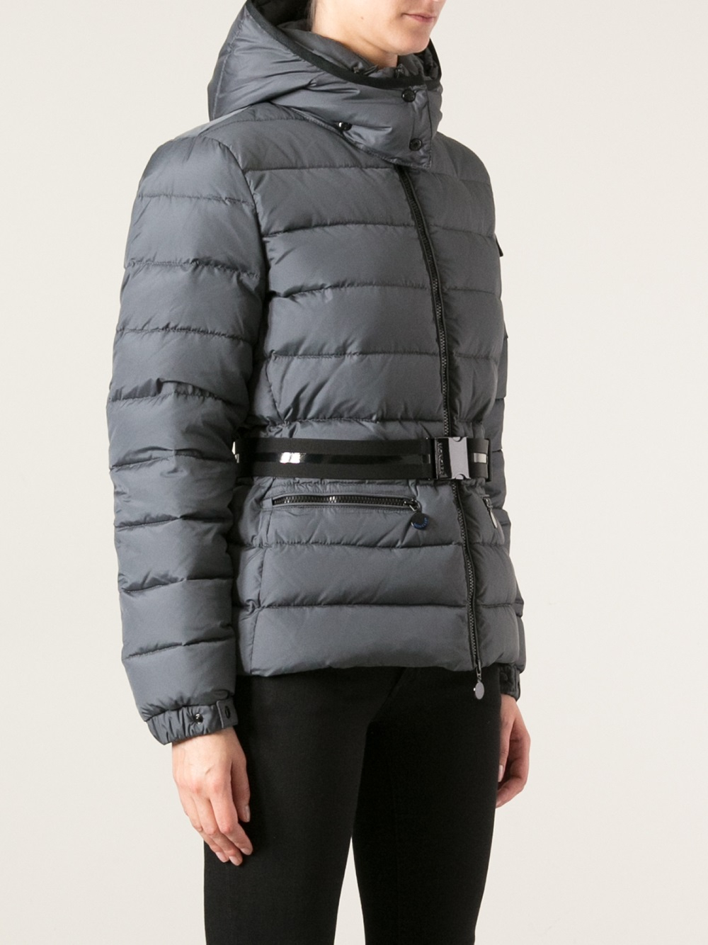 Moncler Bea Padded Jacket in Grey (Gray) - Lyst