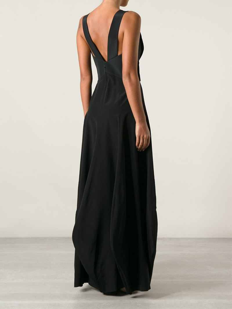 Giorgio Armani Dress / Lyst - Emporio Armani Long Dress in Black ...
