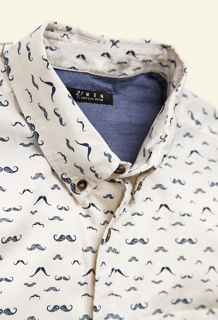moustache t shirt mens