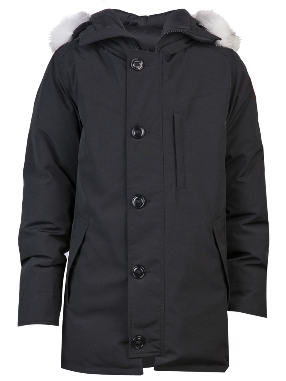 mens black parka