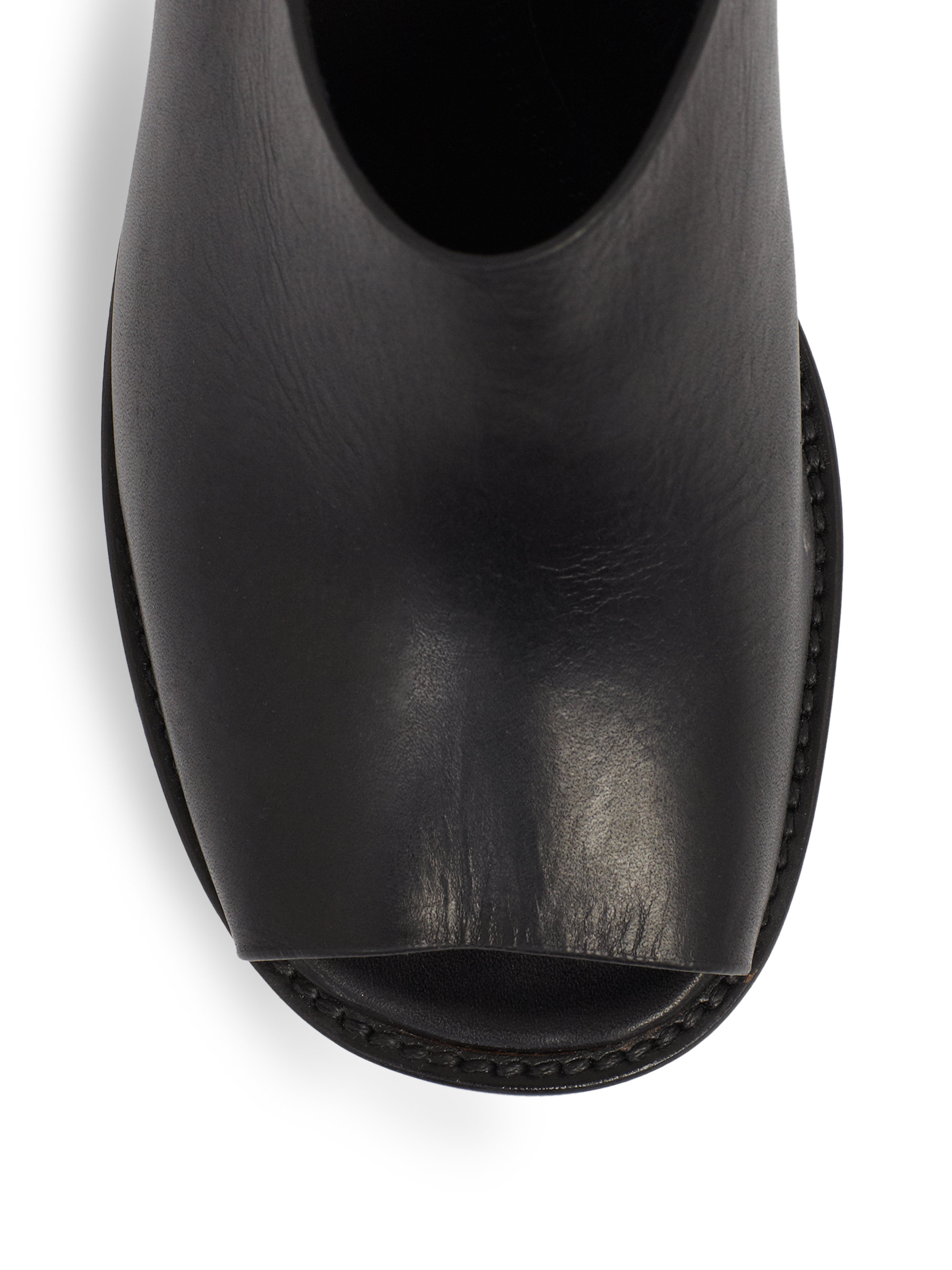 christian louboutin leather sabots  