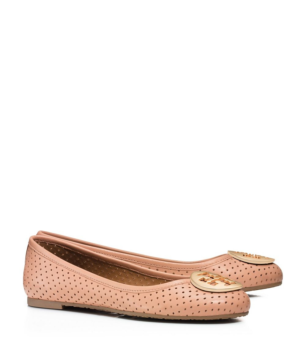 tory burch perforated flats