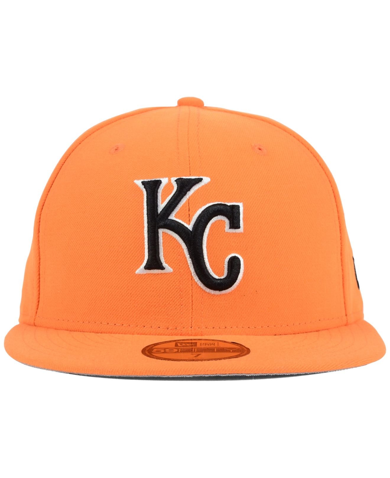 KTZ Kansas City Royals C-dub 59fifty Cap in Orange