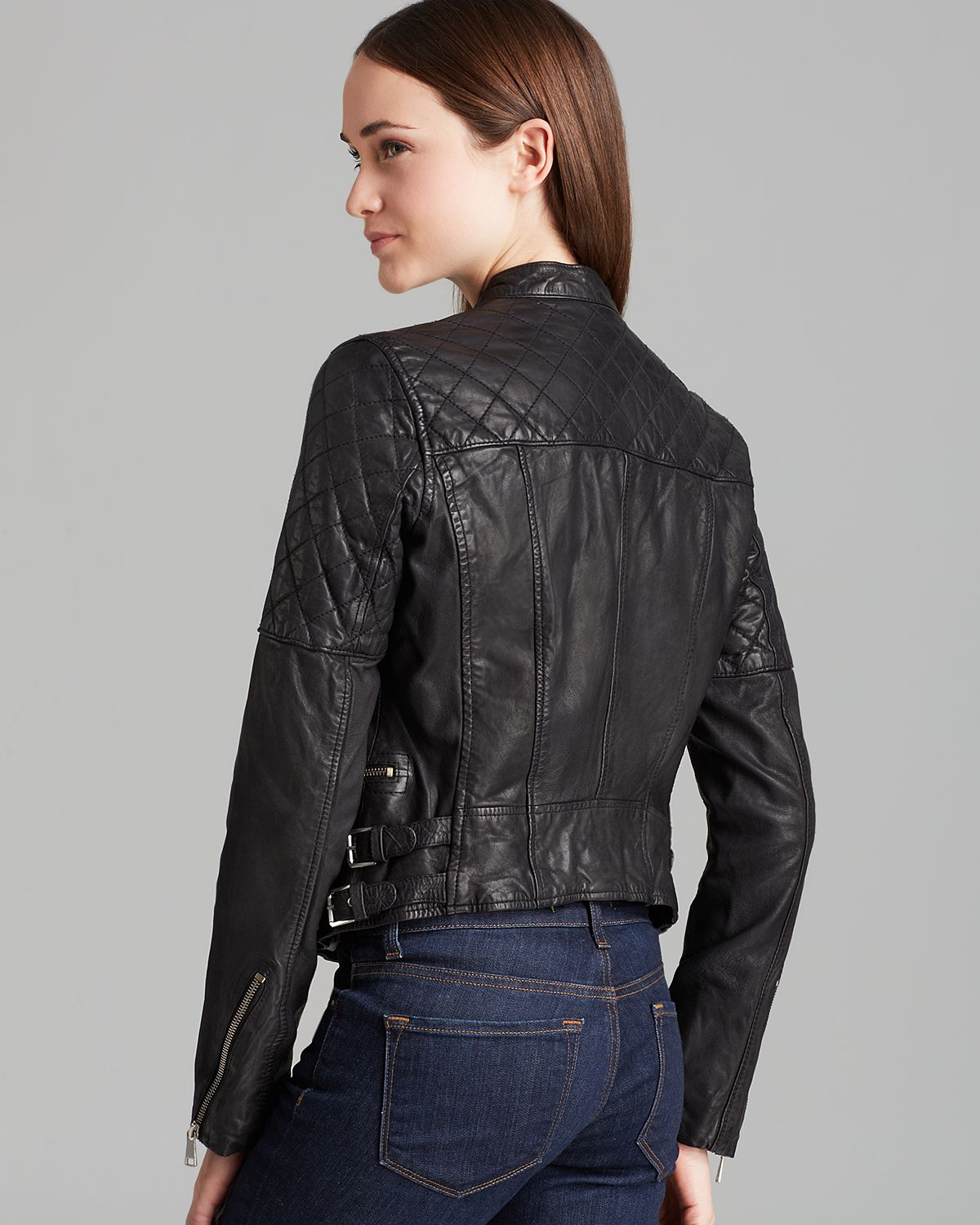 Women S Black Moto Leather Jacket Jessi