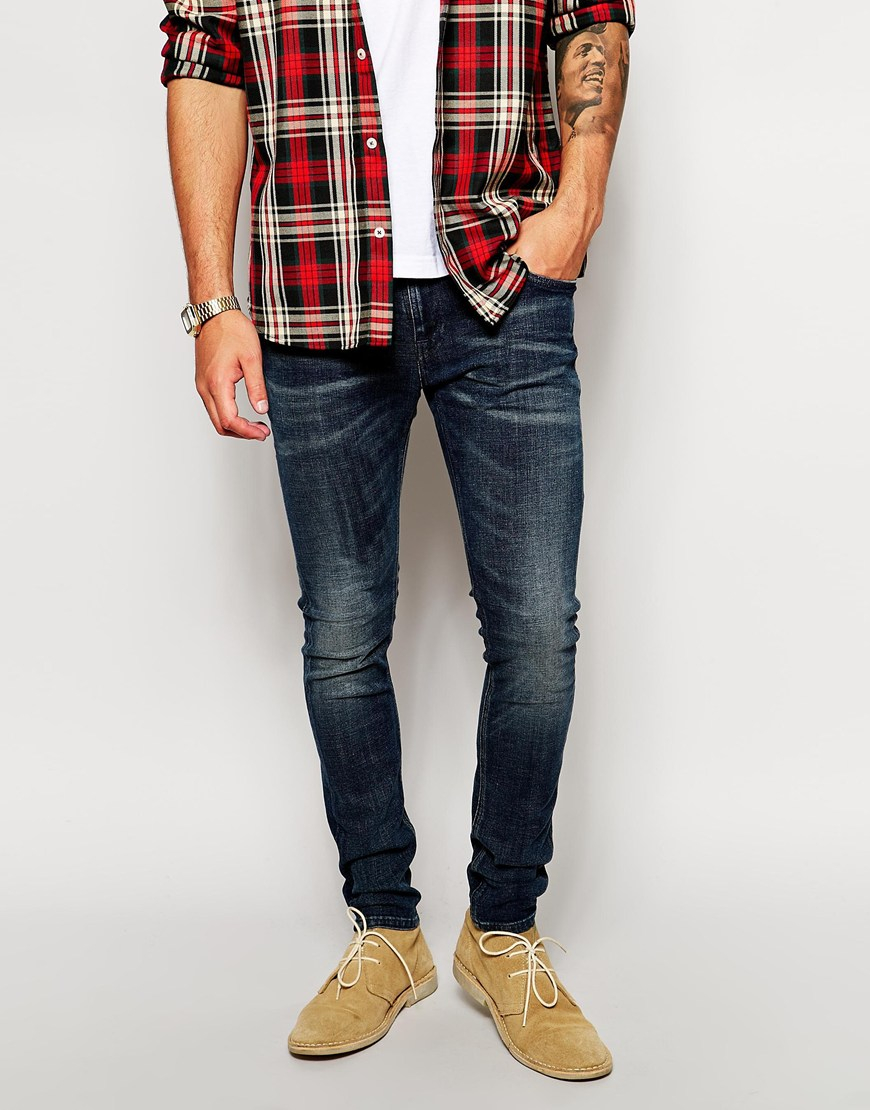 skinny lin dark blue navy