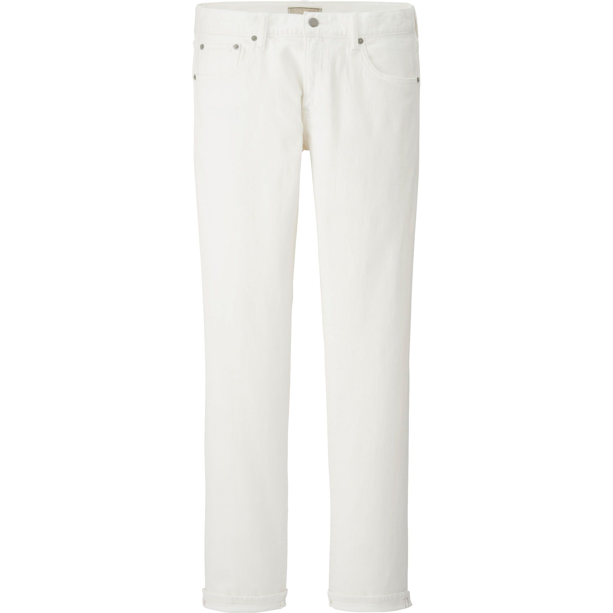 Uniqlo Men Stretch Slim Fit Straight Jeans (selvedge) in White for Men - Save 30% | Lyst