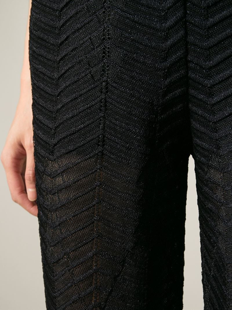 M Missoni Zig Zag Crochet Sheer 