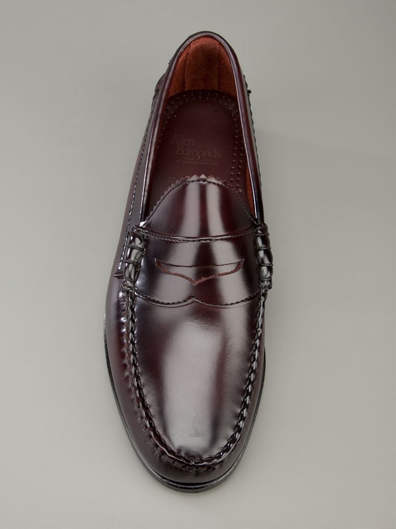 Allen Edmonds Leather 'kenwood' Slipon Loafer in Burgundy (Red) for