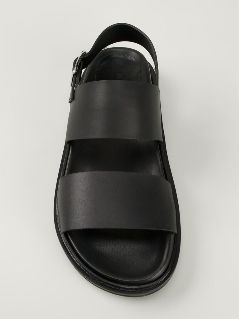Marni Double Strap Sandals in Black for Men | Lyst