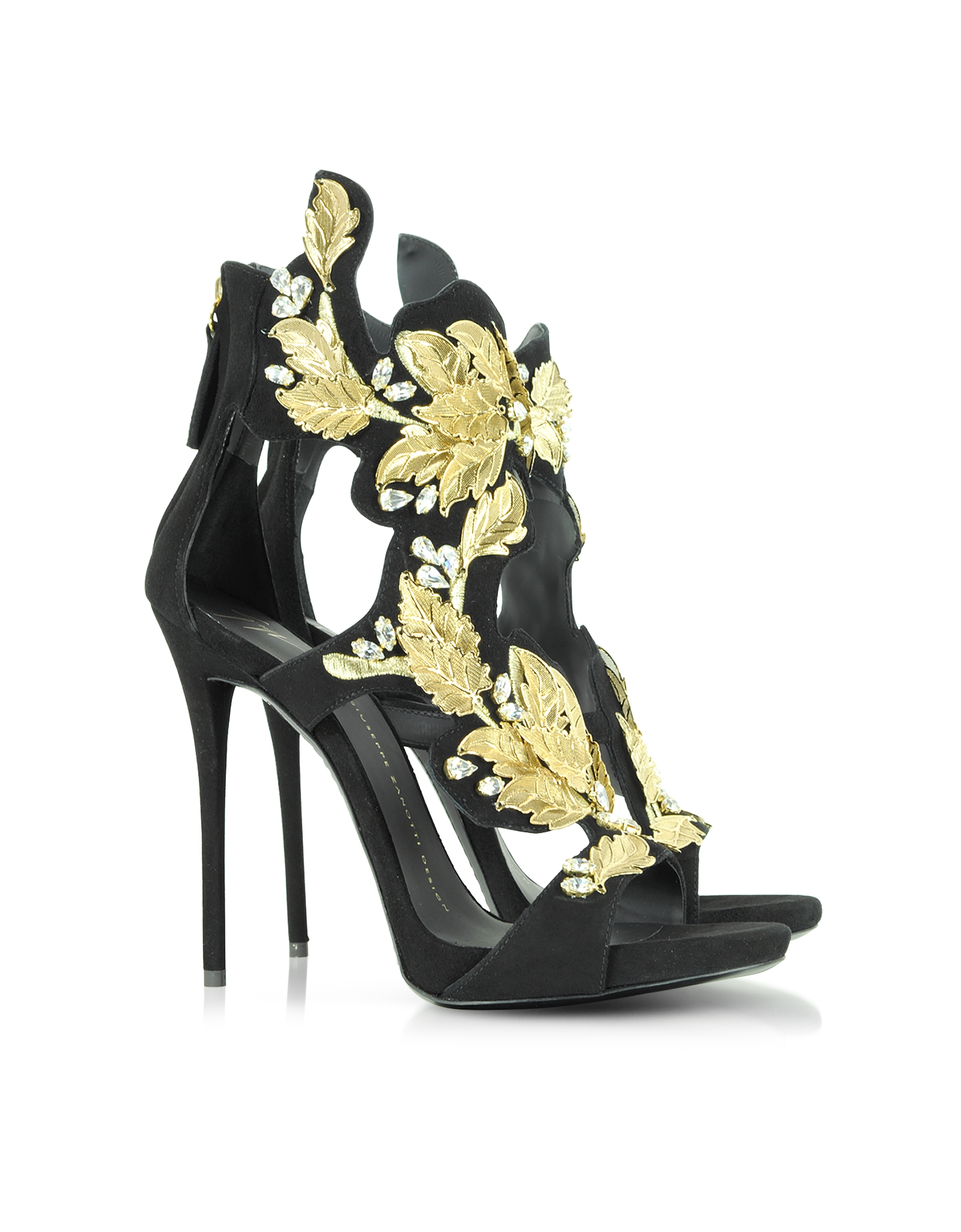 gold leaf heels