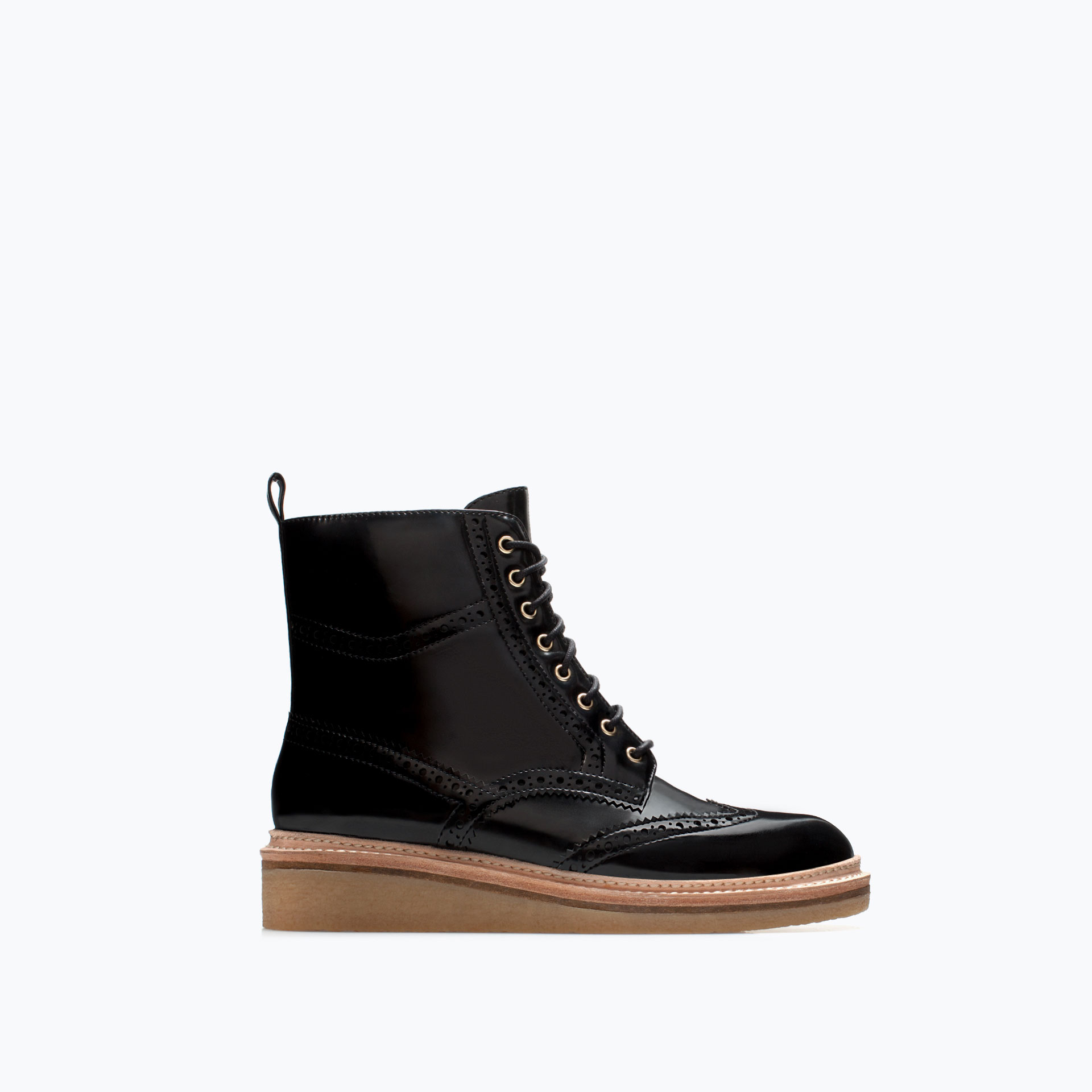 zara zipper booties
