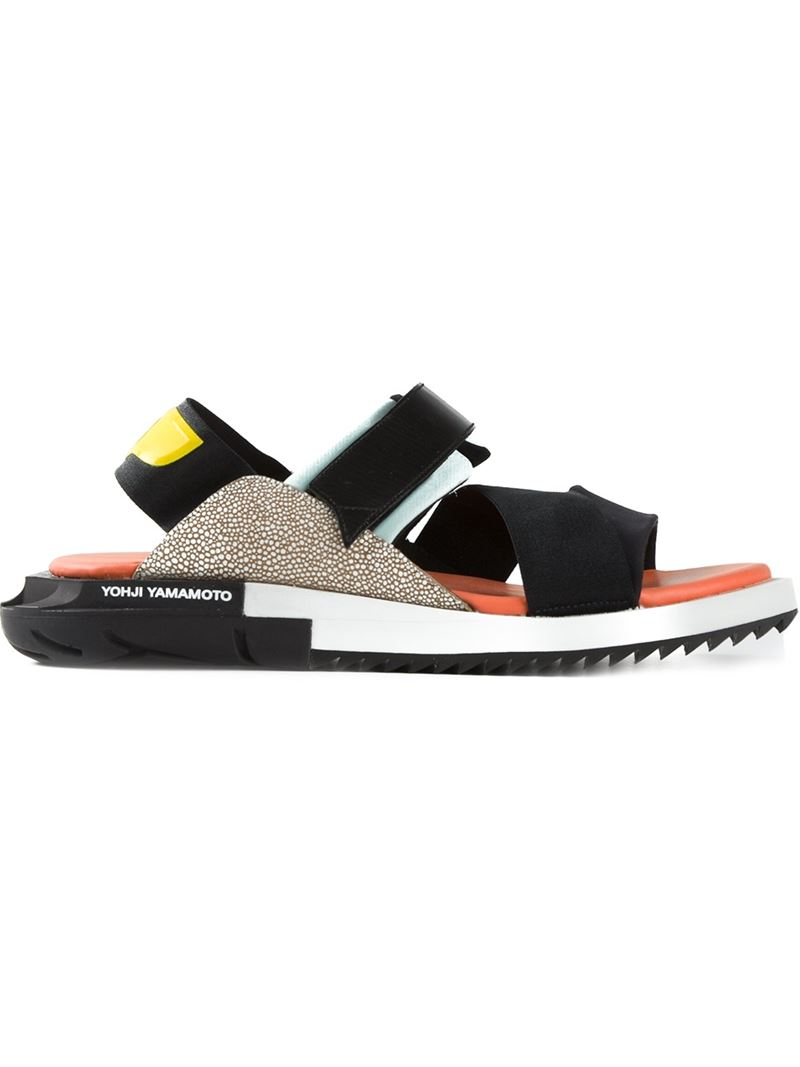 Y-3 'Kaohe' Sandals in Black for Men | Lyst