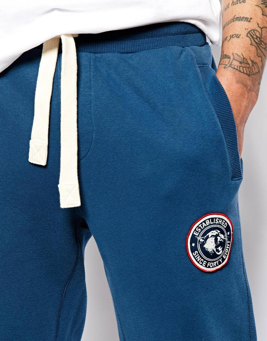 puma sweatpants blue