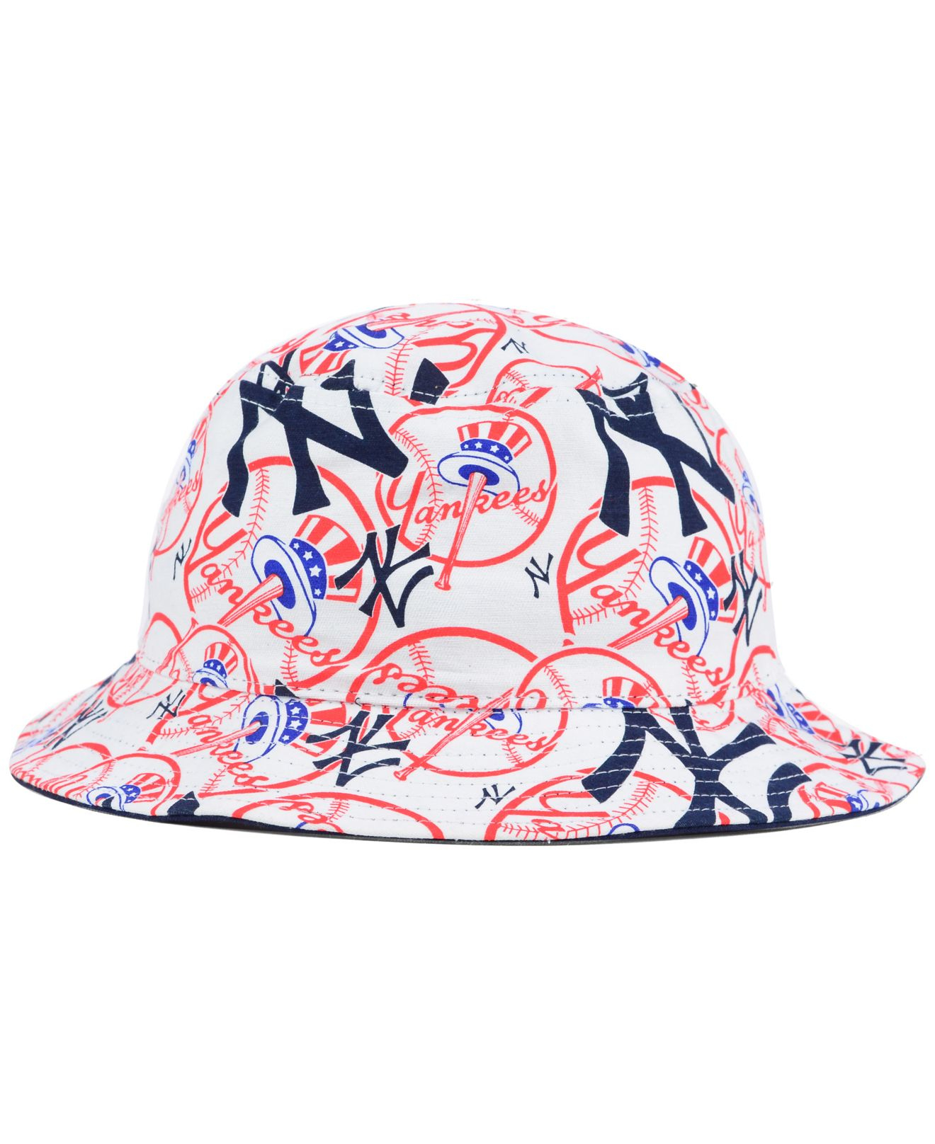 Lyst 47 Brand New York Yankees Bravado Bucket Hat in White for Men