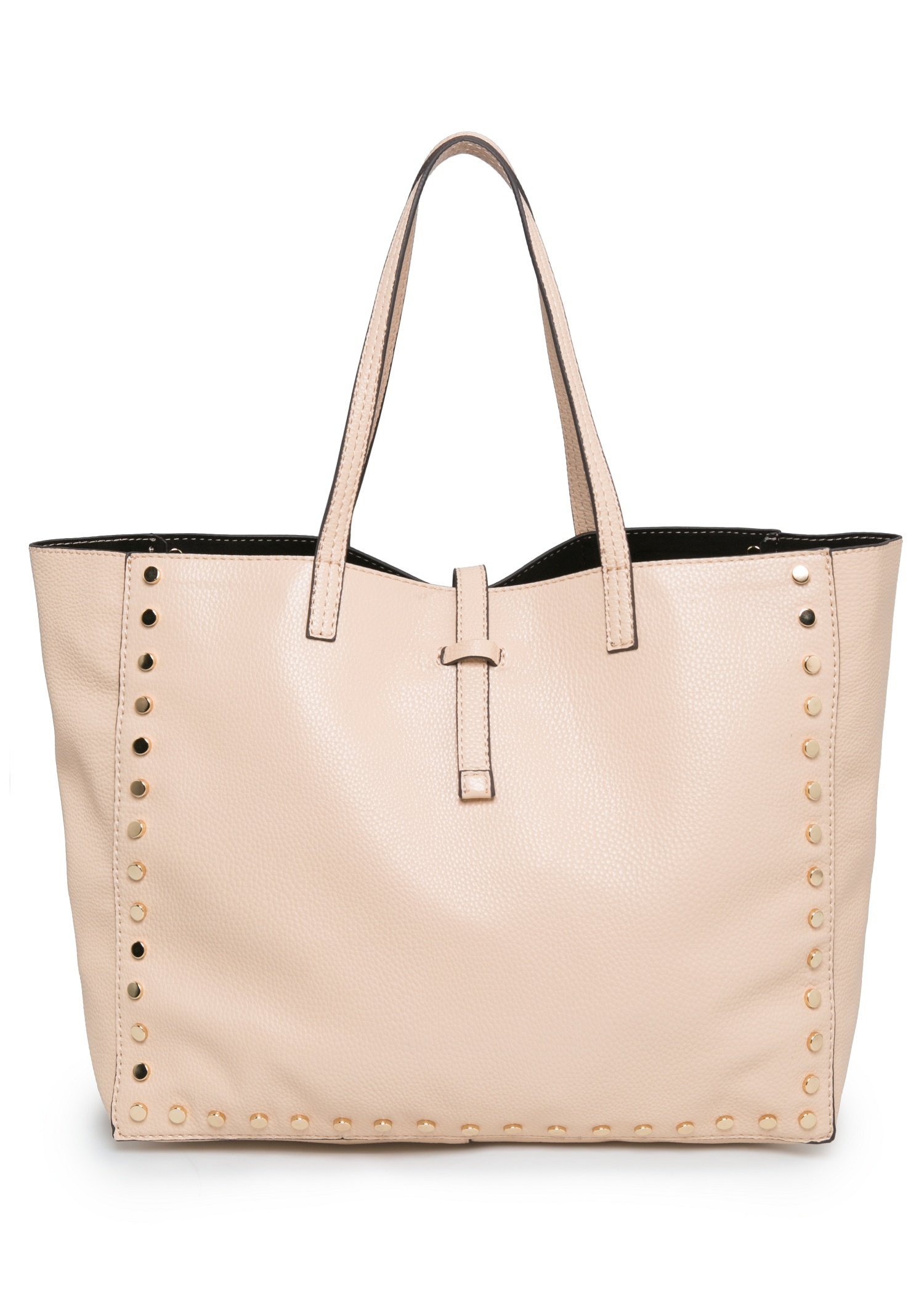 Mango Rivet Shopper Bag in Pink - Lyst