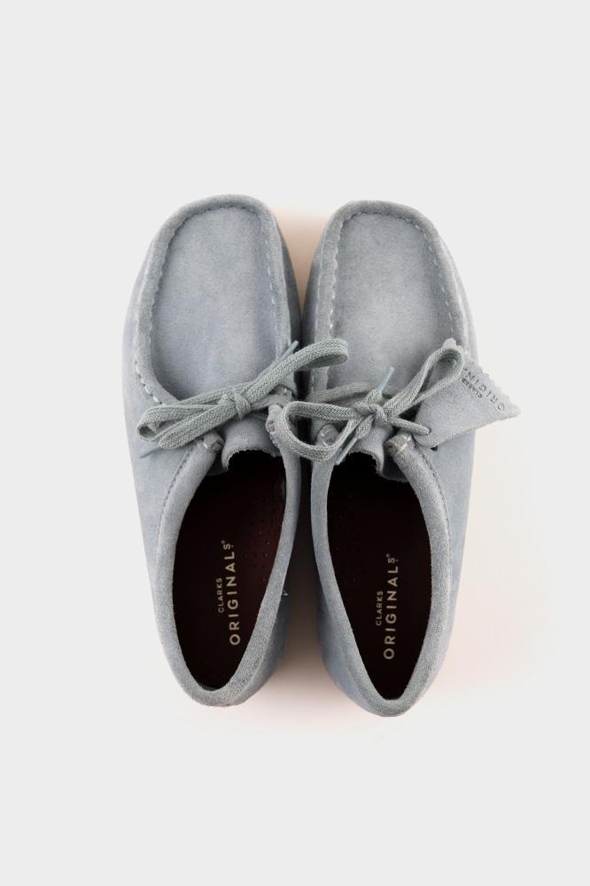 grey suede wallabees