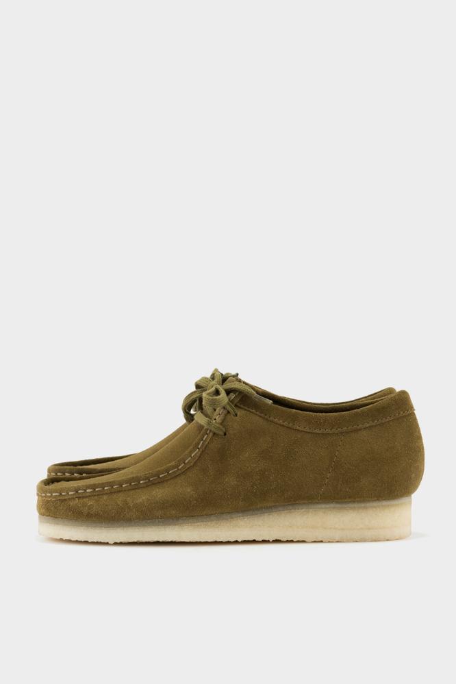 olive green wallabees