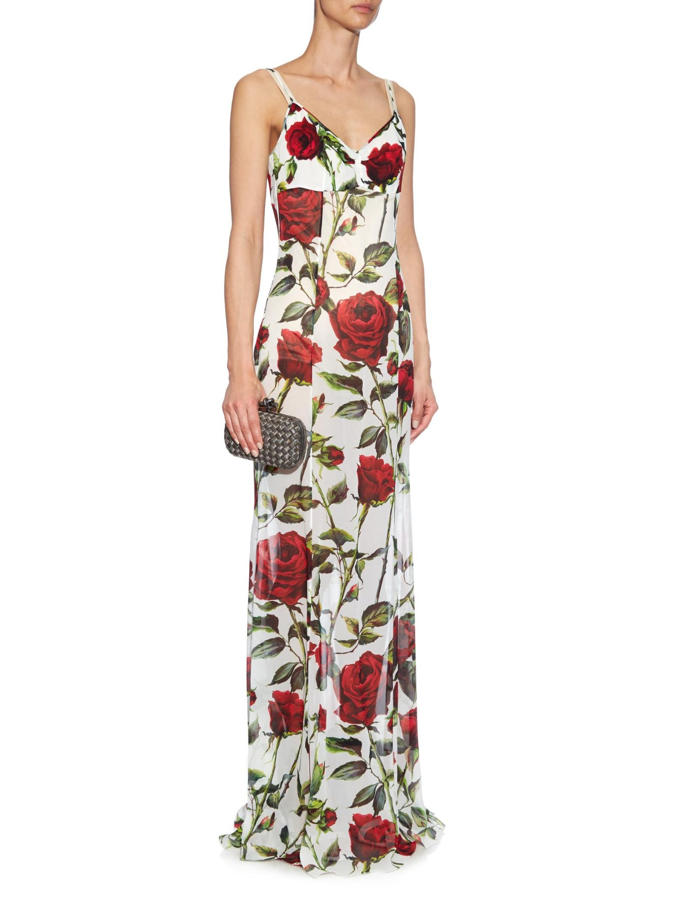 dolce gabbana rose dress