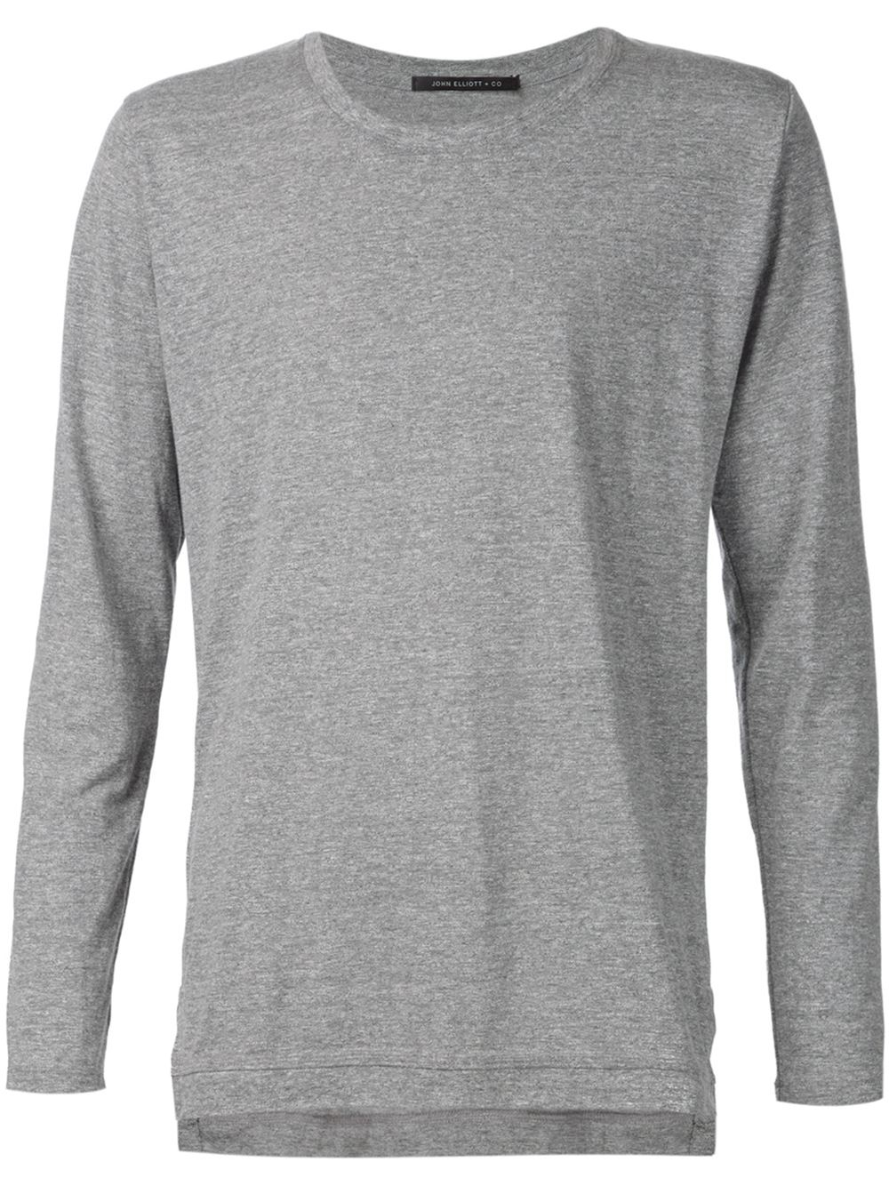 Lyst - John Elliott 'mercer' Long Sleeve T-shirt in Gray for Men