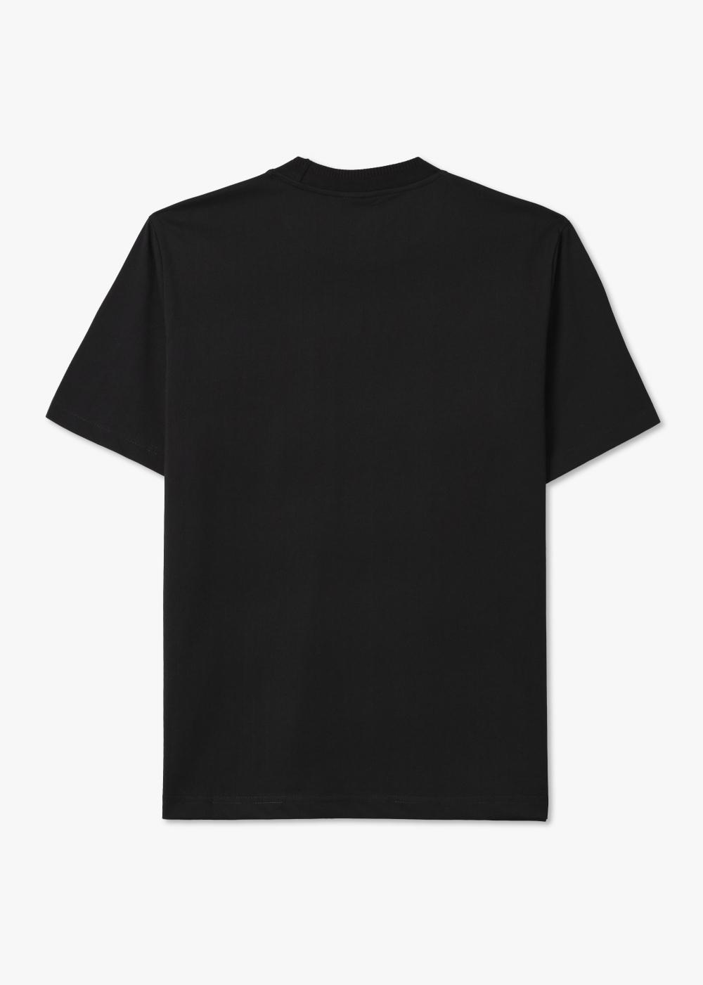 Plain black pocket tee discount