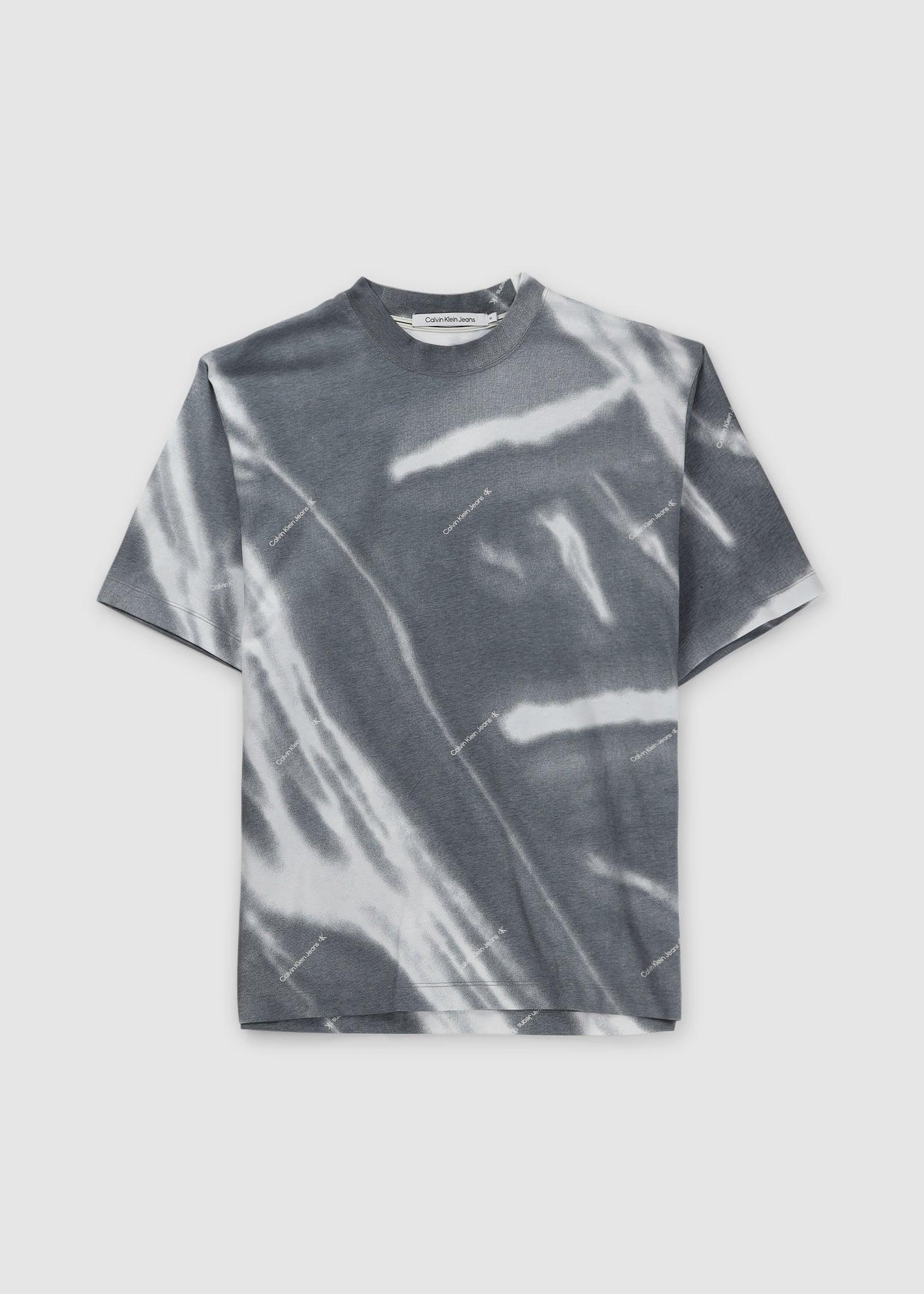 Retouch tåbelig vision Calvin Klein Motion Blur Aop T-shirt in Gray for Men | Lyst