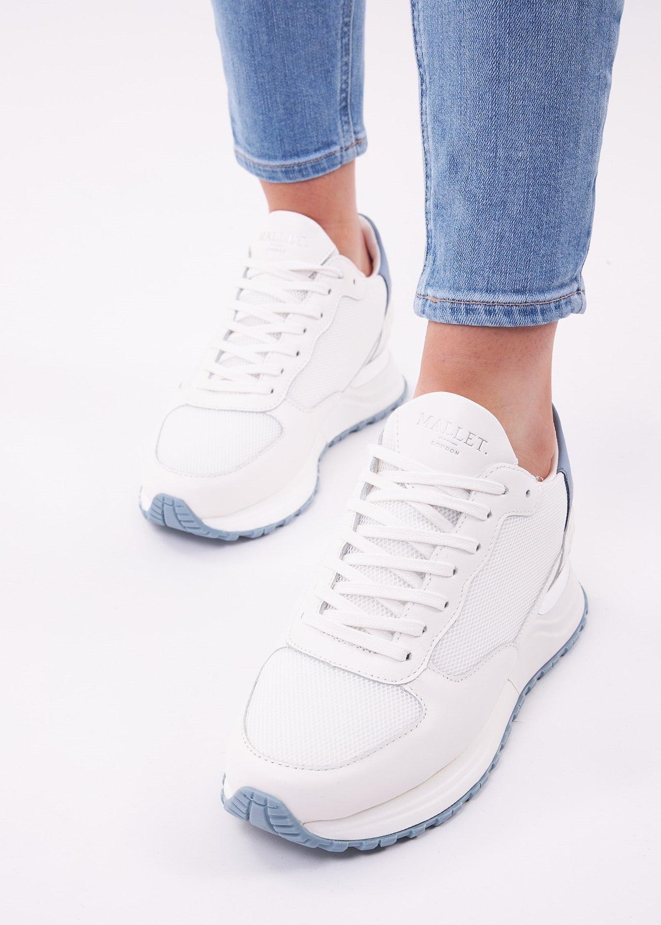 Mallet Popham Tab Trainers in Blue | Lyst