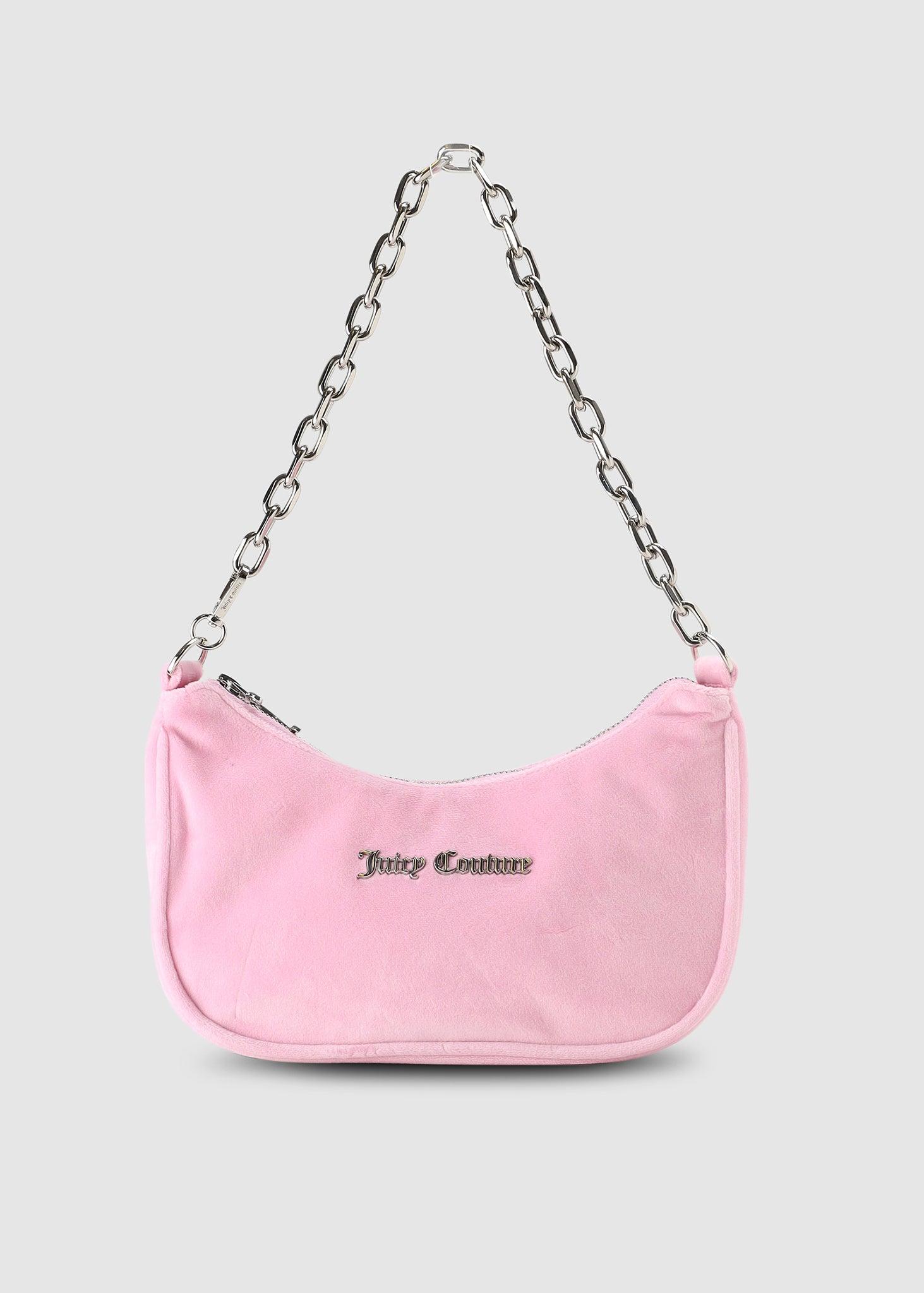 Juicy Couture Kabelo Velour Shoulder Bag in Pink | Lyst
