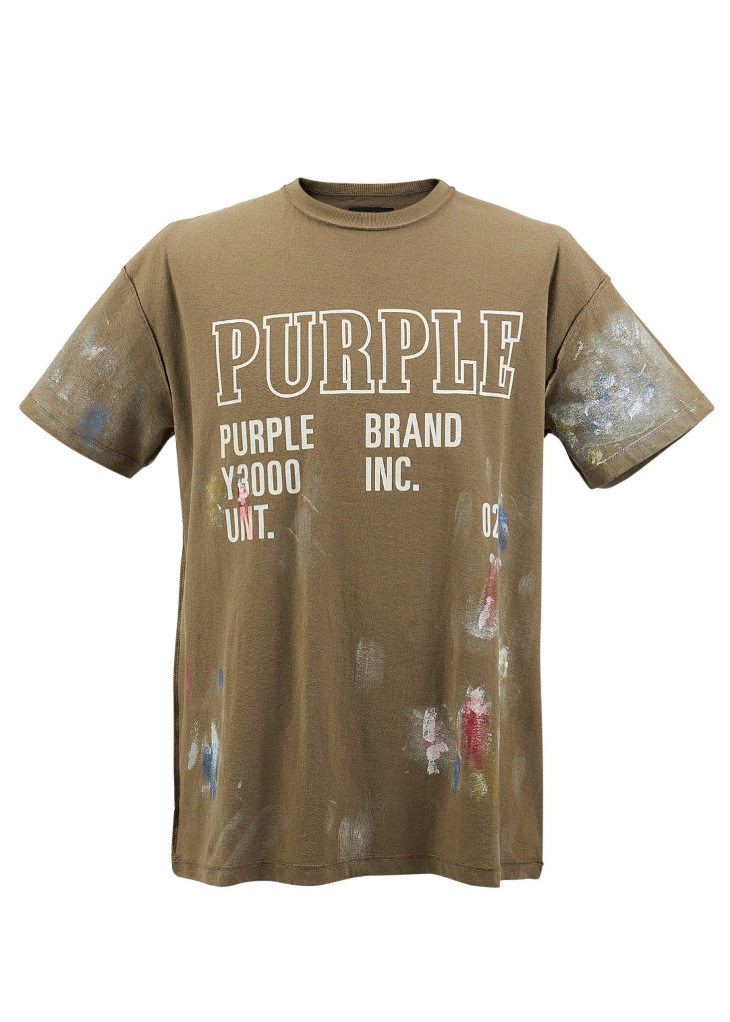 Purple Brand Cotton Monument T-shirt in 
