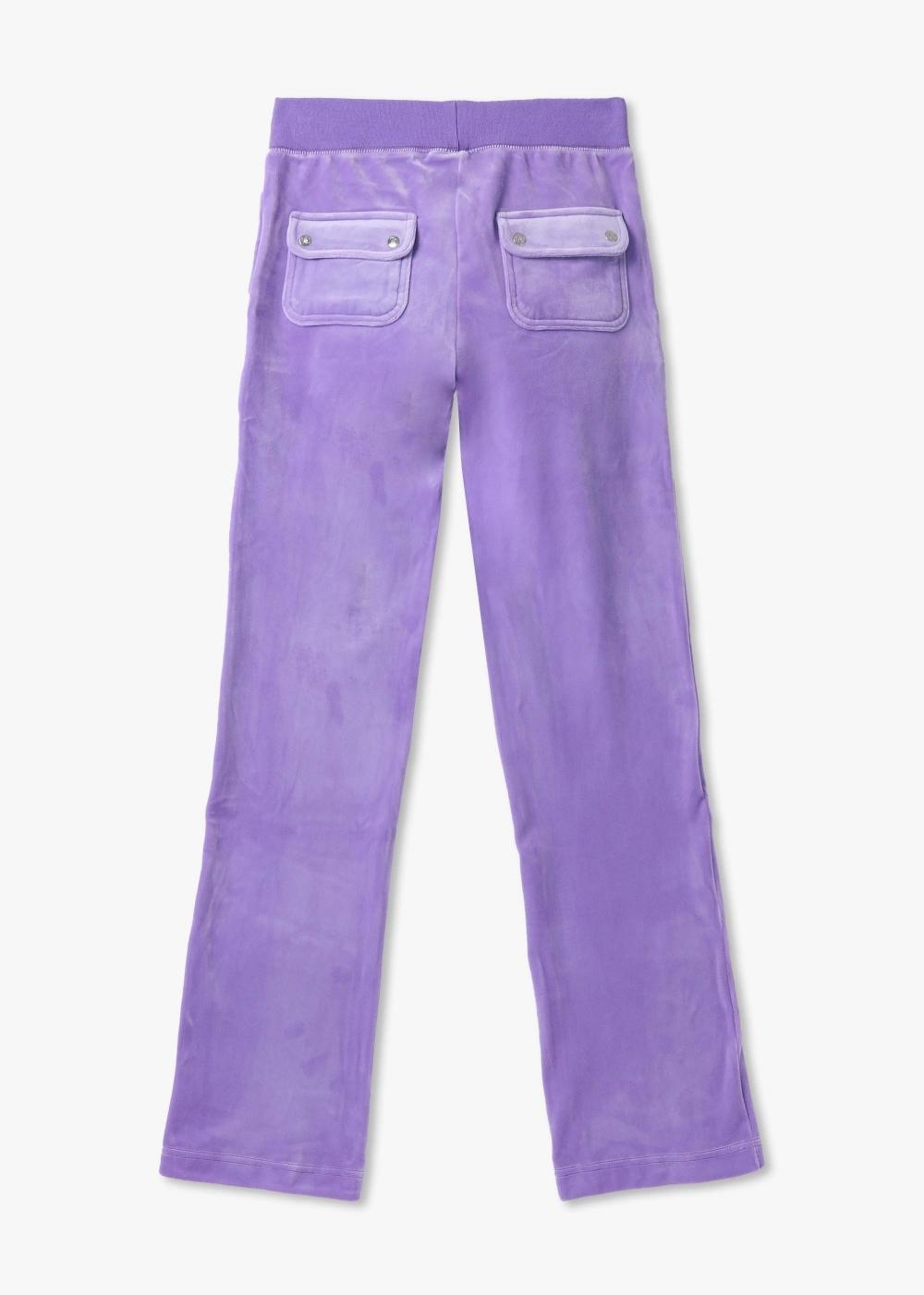 Juicy Couture Juicy Del Ray Classic Pocket Lounge Pants Fabric in Purple Lyst UK