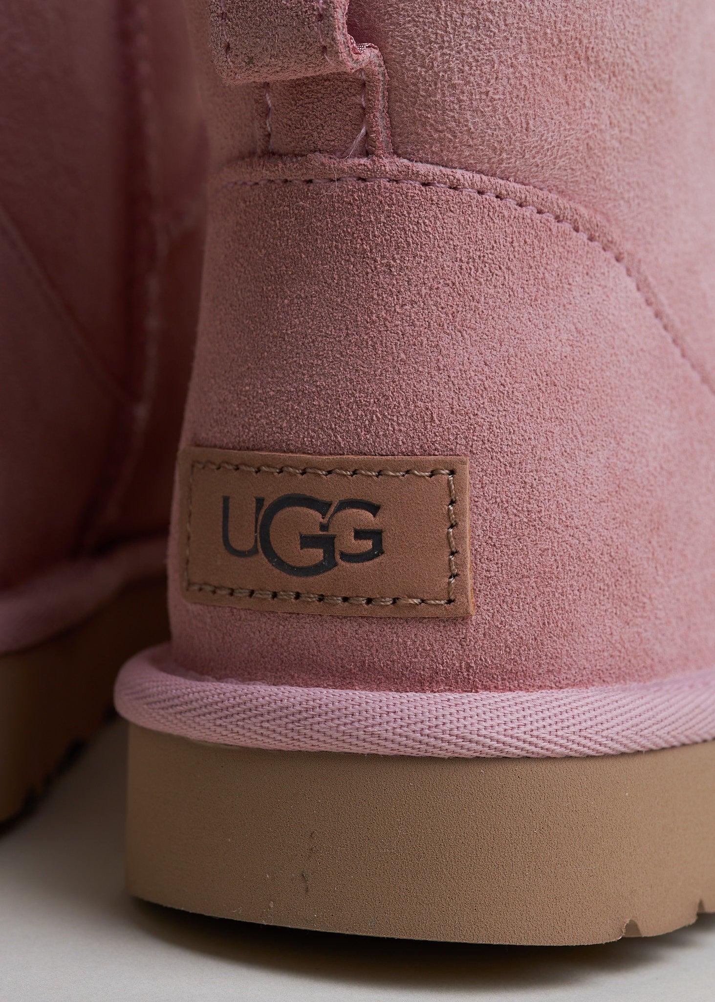 UGG Denim Classic Mini Boot in Pink | Lyst