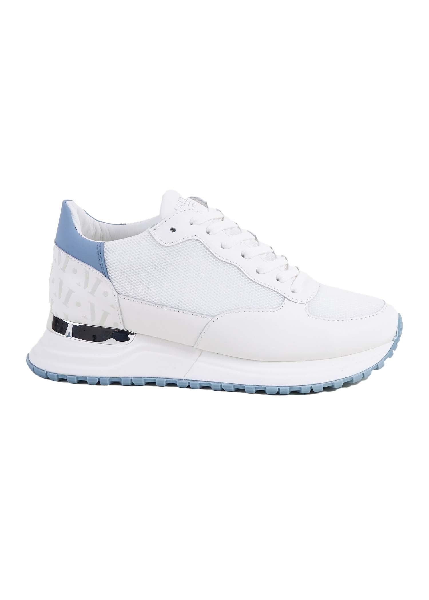Mallet Leather Popham Tab Trainers in Blue | Lyst