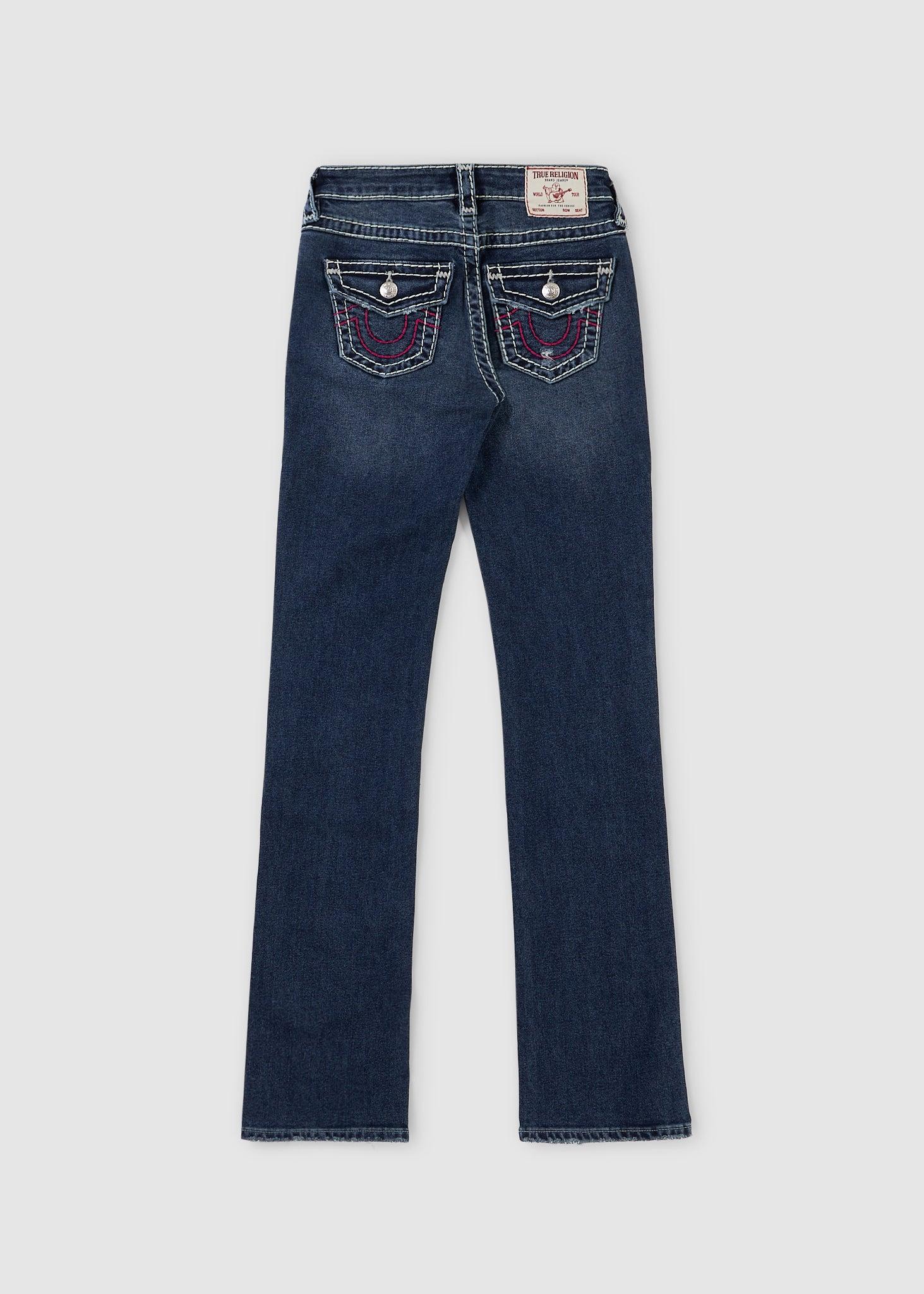True Religion Billie Super T Jeans With Pocket Flap in Blue | Lyst