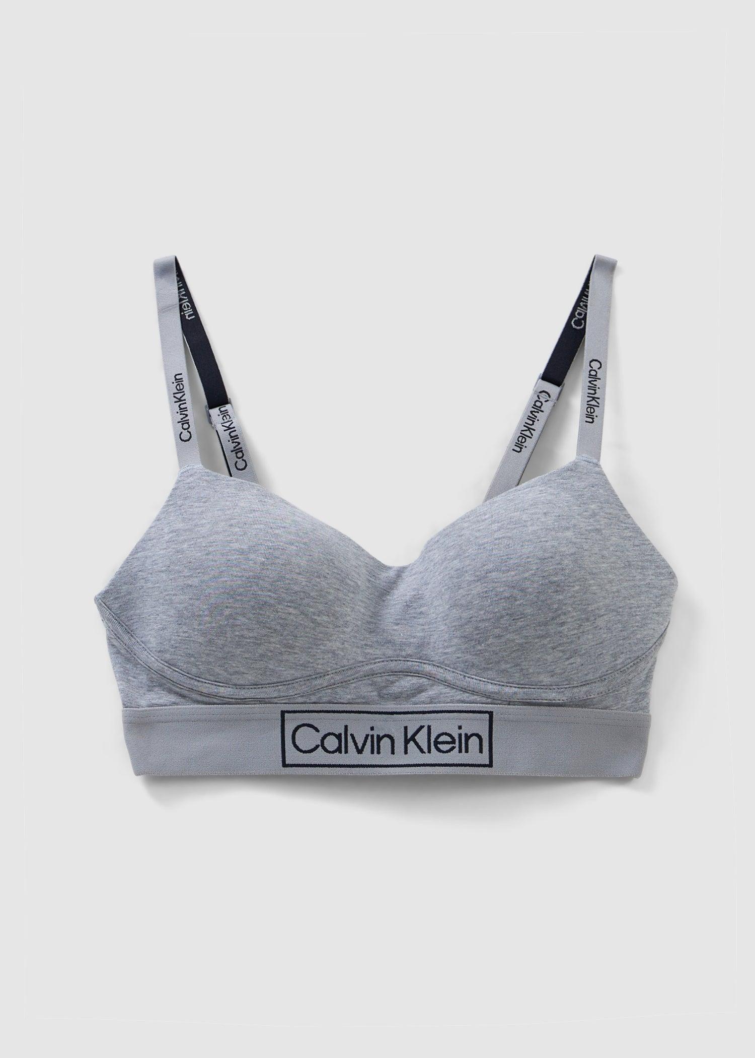 Calvin Klein Underwear Reimagined Heritage Lightly Lined Bra in Grey (Gray)  - Save 18% | Lyst
