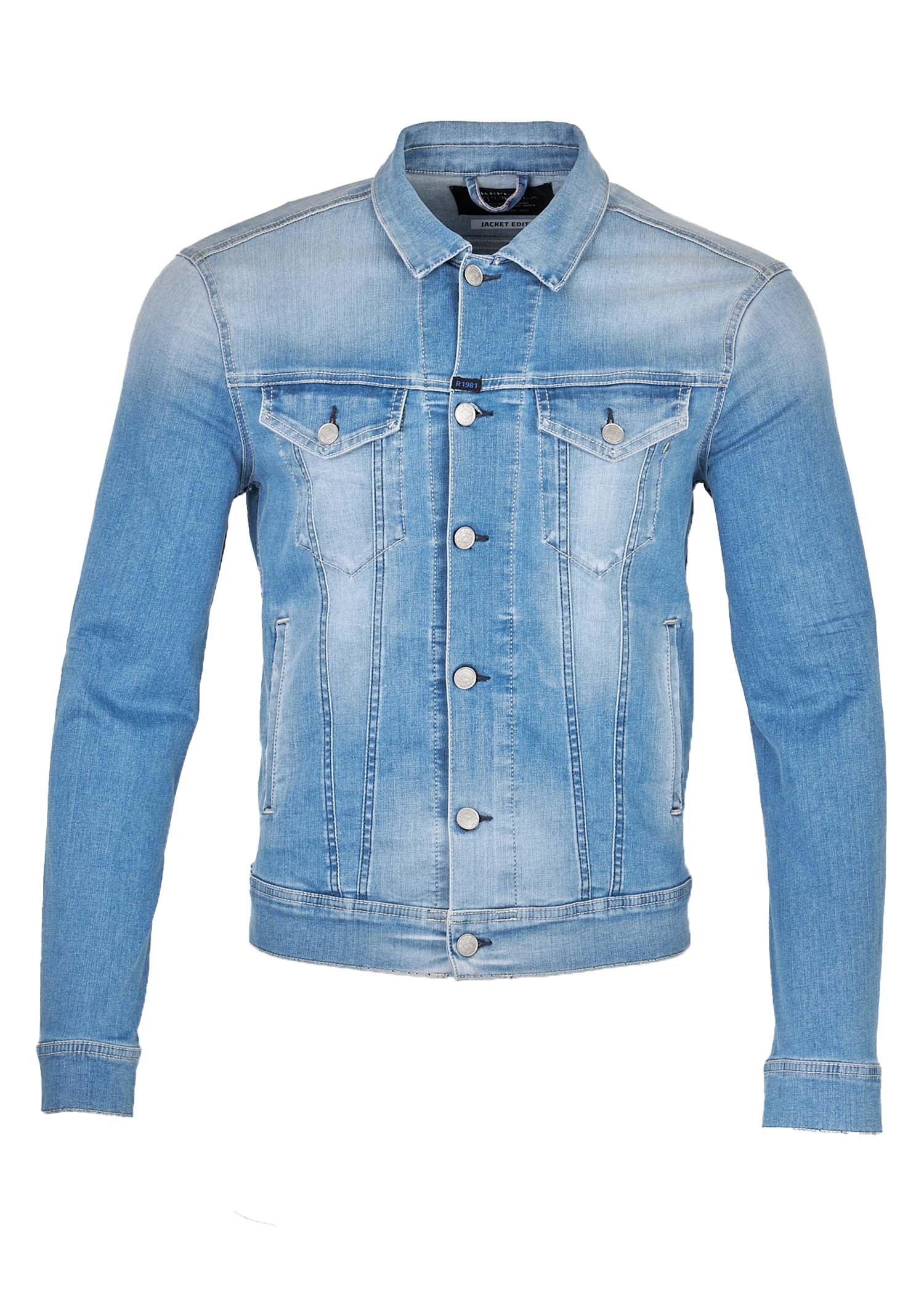 Replay Hyperflex Denim Jacket In Stonewash in Blue for Men | Lyst