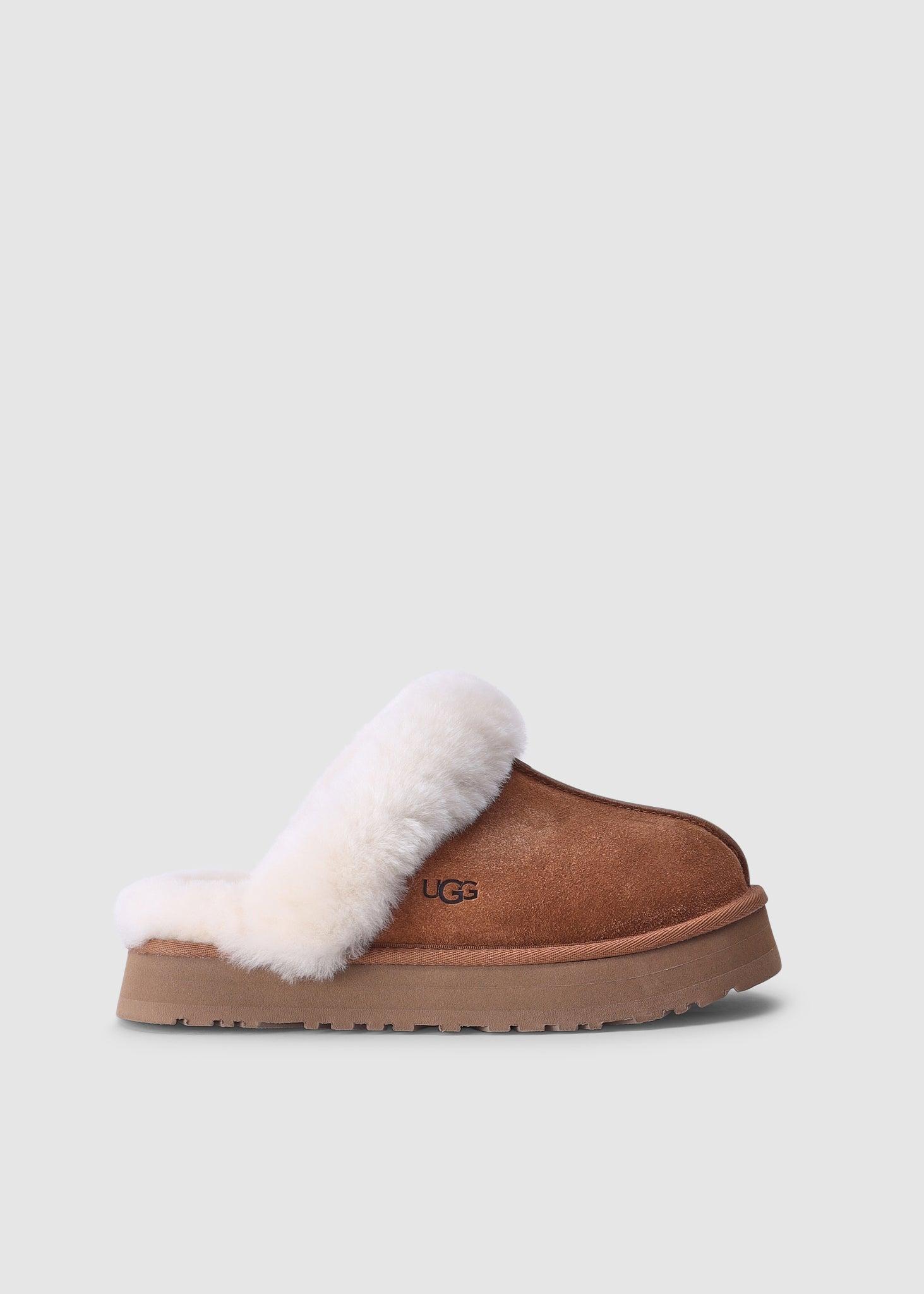 UGG Women's Disquette Platform Slipper in Brown Lyst UK