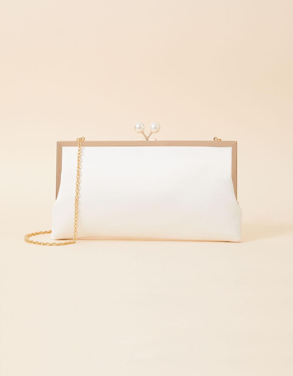 Ivory clutch bag best sale accessorize