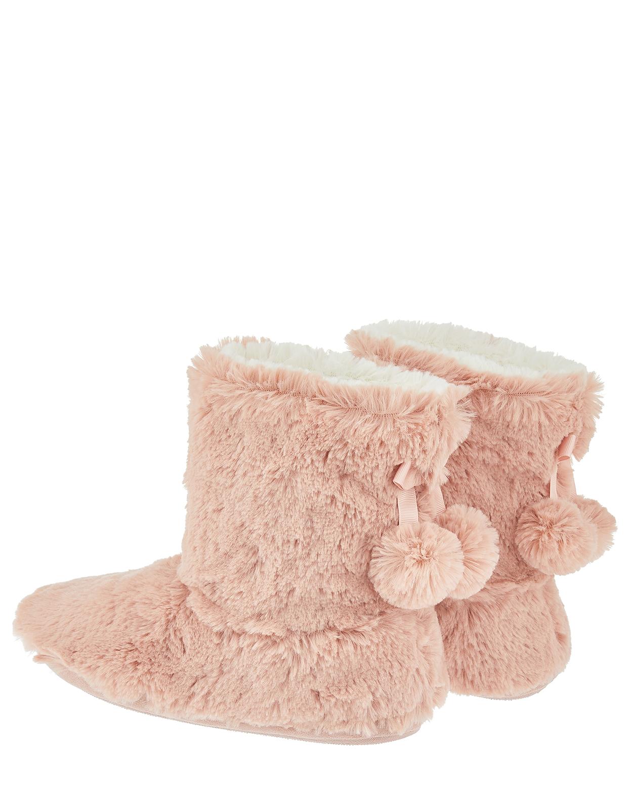 pink fuzzy boots