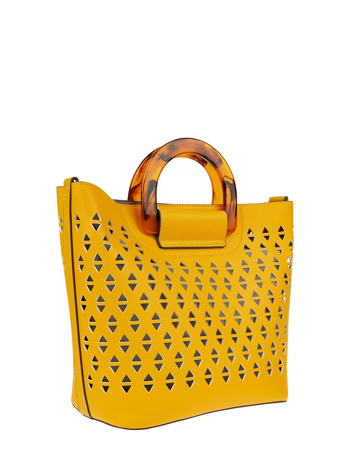 accessorize yellow bag