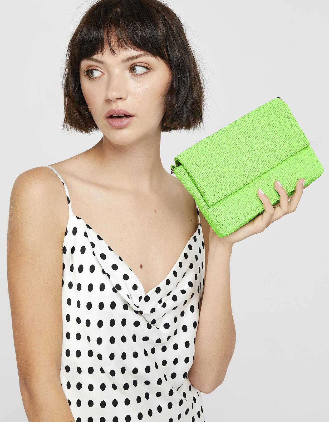 accessorize beaded clutch