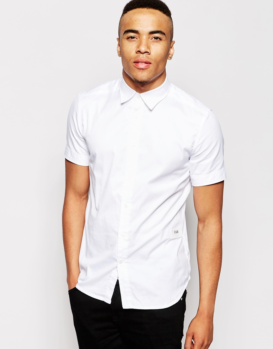 g star white shirt