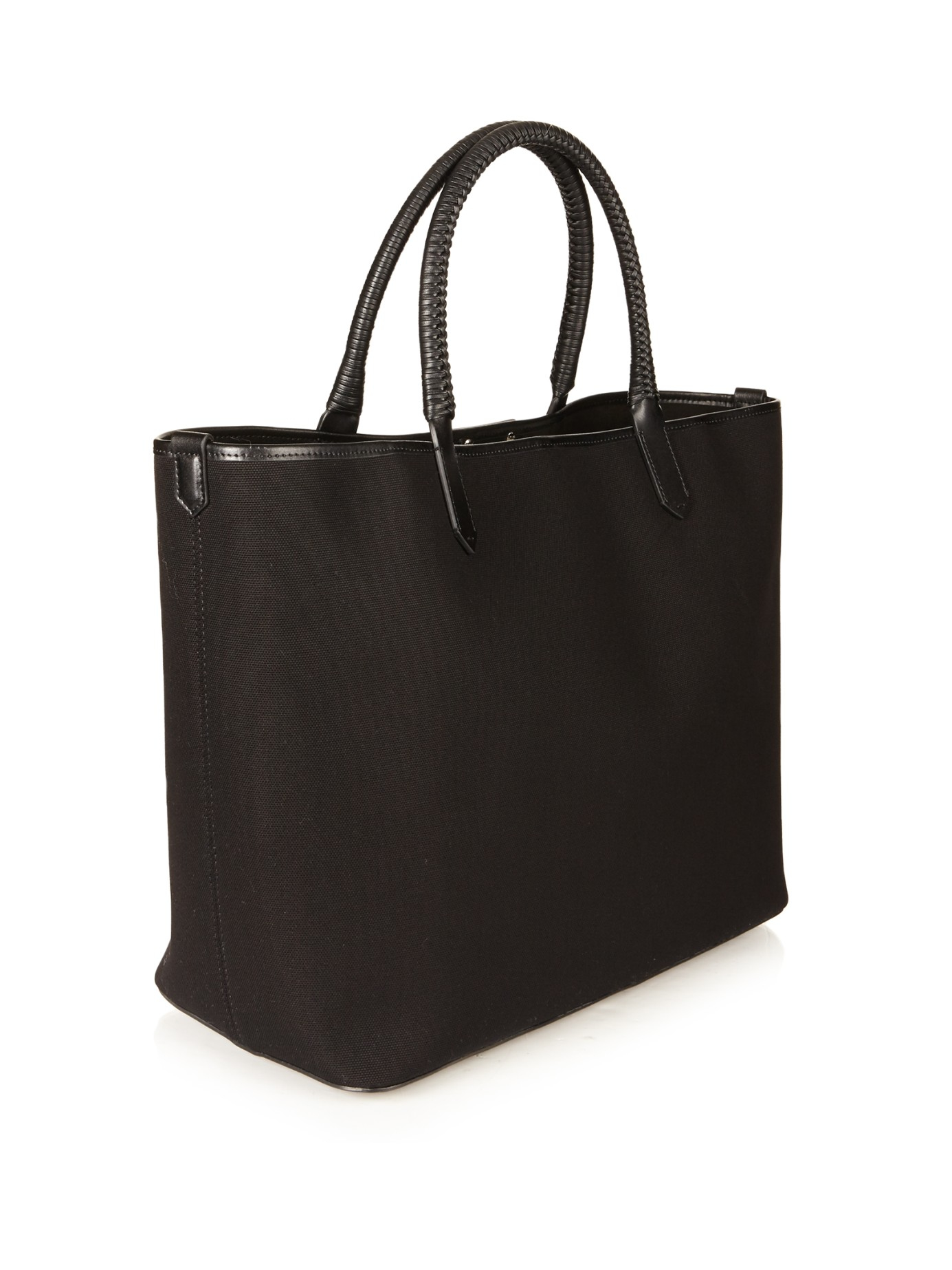 Lyst - Givenchy Antigona Large Canvas Tote in Black