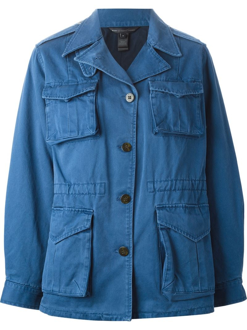 blue cargo jacket