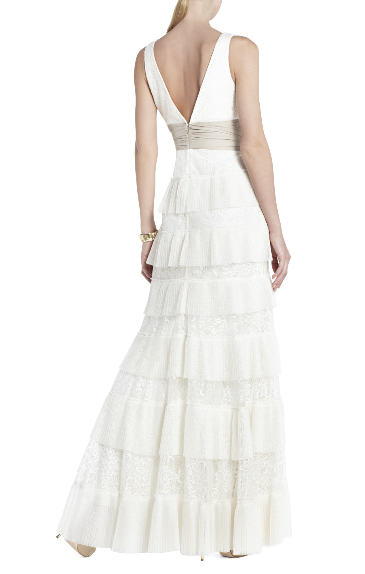 bcbgmaxazria white gown
