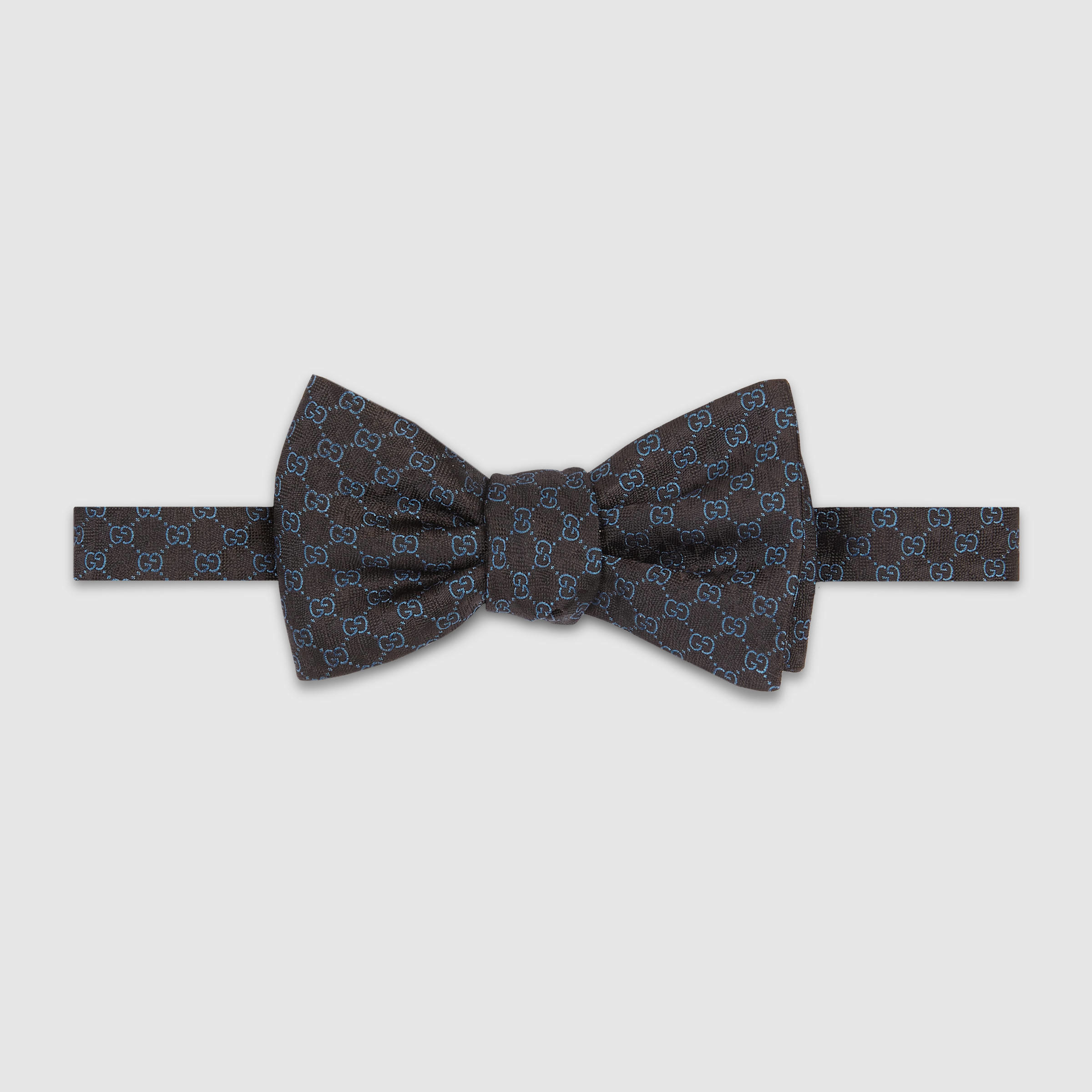 Gucci Gg Pattern Silk Bow Tie in Black for Men | Lyst