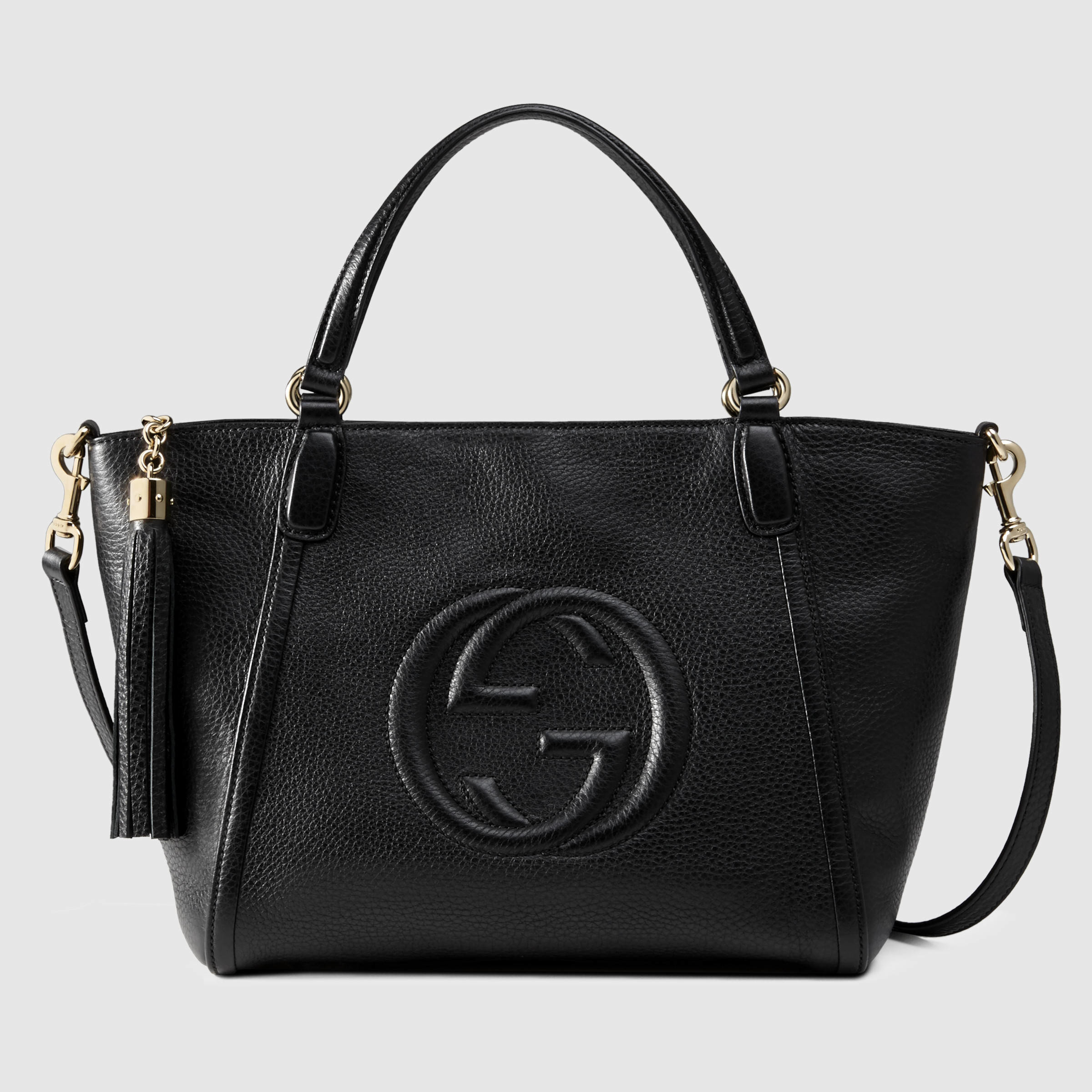 Gucci Soho Leather Top Handle Bag in Black Leather (Black) - Lyst