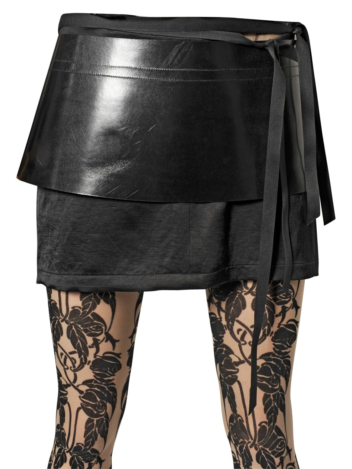 Lyst Ann Demeulemeester 190mm Leather Skirt Belt in Black
