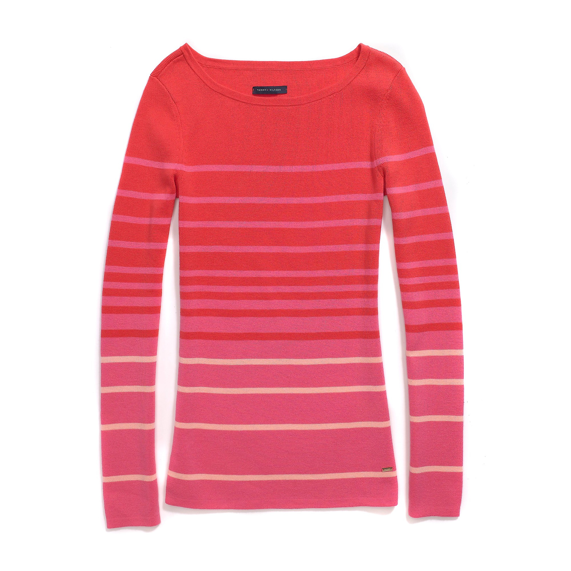 Tommy Hilfiger Varigated Stripe Sweater in Pink (HIBISCUS/HOT PINK/NEON ...