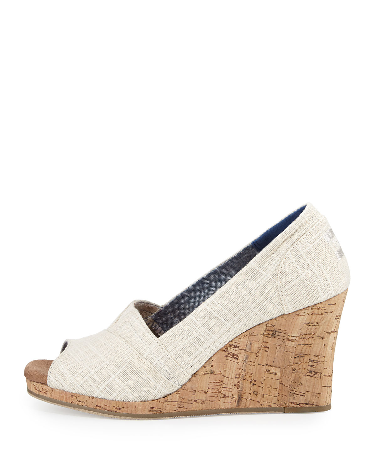 canvas wedge sandals toms canvas open toe wedge sandal in lyst canvas wedge sandals toms canvas open toe wedge sandal in lyst